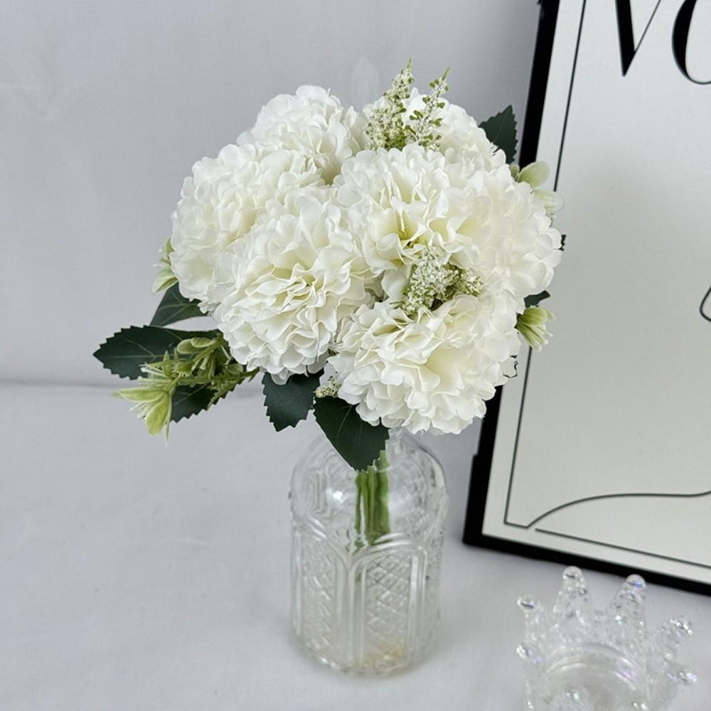 New 30CM Peony Silk Flowers Gifts DIY Artificial Peony Bouquet 7 Heads Fake Flower Table Decor