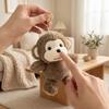 Taschenanhänger Simulation Affenpuppe Stofftier Affe Stofftier Anhänger Baby Beruhigungspuppe