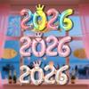 Party Supplies 2026: Crown Number Foil Balloons - Happy New Year Eve Decor & Christmas Navidad Photo Props