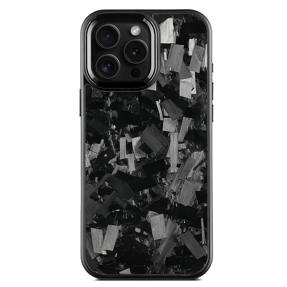 For iPhone 16 Pro Max Magnetic Case Large Texture Aramid Fiber+TPU Phone Cover with Metal Lens Frame