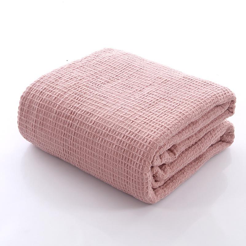 G5Z Pure Cotton Waffle Weave Blanket – Comfortable & Breathable Honeycomb Design for Sofa or Office Use.