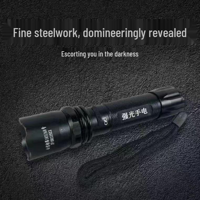 High-Voltage Self-Defense Flashlight: Anti-Wolf, Explosion-Proof, High-Power Alarm
