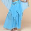Ladies' Belly Dance Skirt Hanging Coin Skirt Chiffon Big Swing Skirt Performance Dress Shining Stage Performance Dress Shining Half Body Skirt