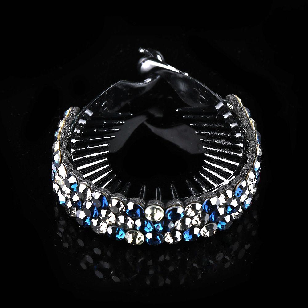 Expanding Bun Maker Crystal Hair Claw Rhinestone Hairpins Bird Nest Twist Clip Flowers Hair Clips