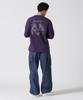 AVIREX Double Dragon Souvenir Size T-Shirt, Men's, M, 080, Purple, 783-5130011