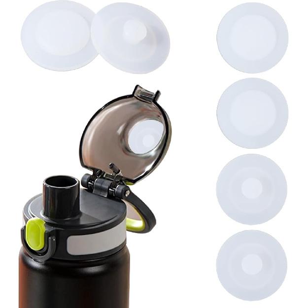6Pcs Water Cup Leak Stopper Cup Lid Silicone Stopper Plug Bottle Round Spill Proof Stopper Replacement for Tumbler Caps Water Bottle Lid Belly
