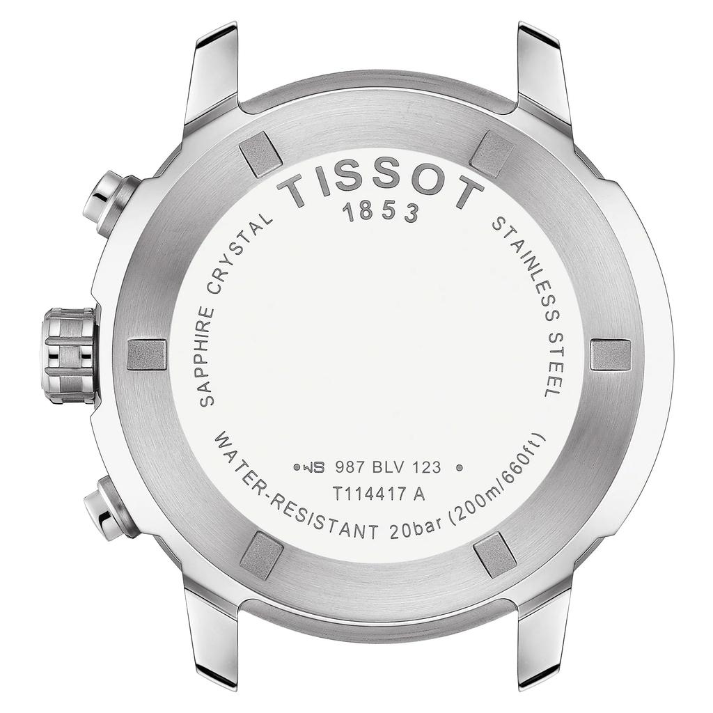 Tissot Herrenuhr PRC 200 Chronograph, Schwarzes Zifferblatt, Armband, Modell T1144171105700 [Offizieller Import]
