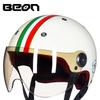 BEON B103 3C Certified Unisex Half Helmet for Motorcycles & Electric Scooters - All-Season Safety Helmet
