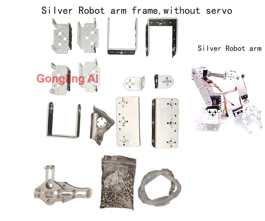 6 DOF Robotic Arm DIY Kit Multi Dof Robot Servo Grasping Maker Education Construction For Arduino ESP32 Programmable Robot Arm