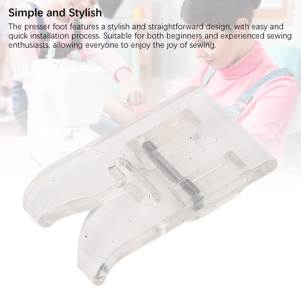 Clear Open Toe Satin Stitch Presser Foot Transparent Plastic Sewing Presser Feet for Sewing Machine
