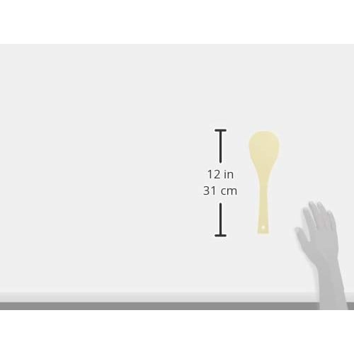 EBM TPX Resin Antibacterial and Heat-Resistant Round Spatula, 295mm