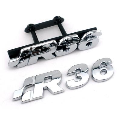 Kunststoff Chrom MK Golf R36 Logo Frontgrill Heckklappe Heckklappenabzeichen für GOLF R 3.6L V6 GTI TDI R36 Emblem
