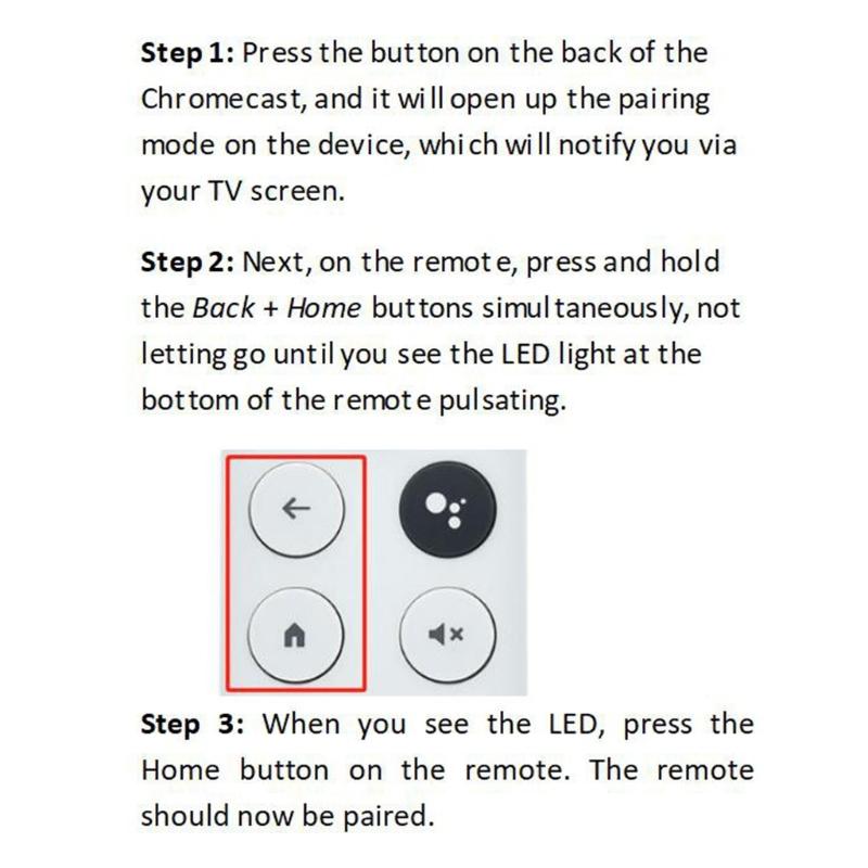 Upgraded G9N9N Remote Control Replacement for 2020 GoogleChromecast 4K