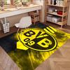 Borussia Dortmund Print Rug, Washable Floor Carpet, For Entryway Dorm Laundry Room Office Study, Home Decor Birthday Christmas Gift