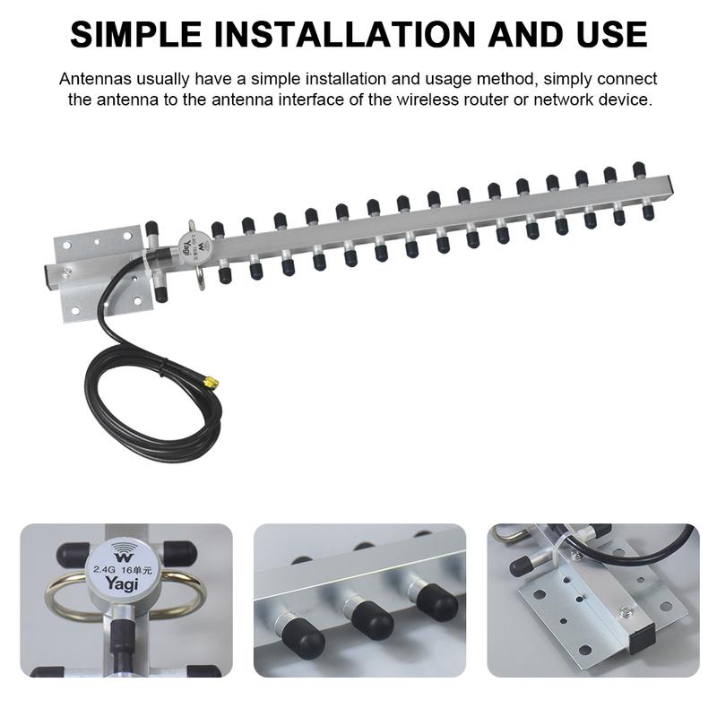 WiFi Antenna 2.4Ghz (25Dbi) Wireless Antenna Directional Booster With RP-SMA Connector For Wireless Network Router