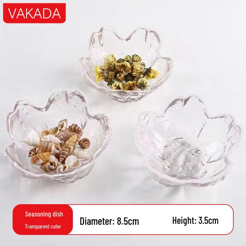 VAKADA Glass Dessert and Sauce Bowl