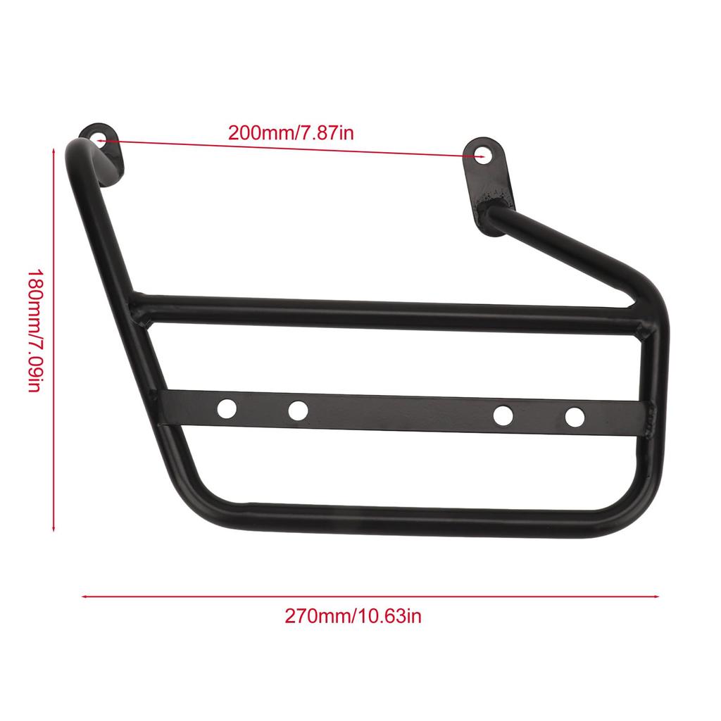 Saddlebag Bracket, Iron Easy Installation Long Life Motorcycle Side Luggage Rack 12mm for CB1100 RS 2017-2023 (Left HC592 BBZJ)