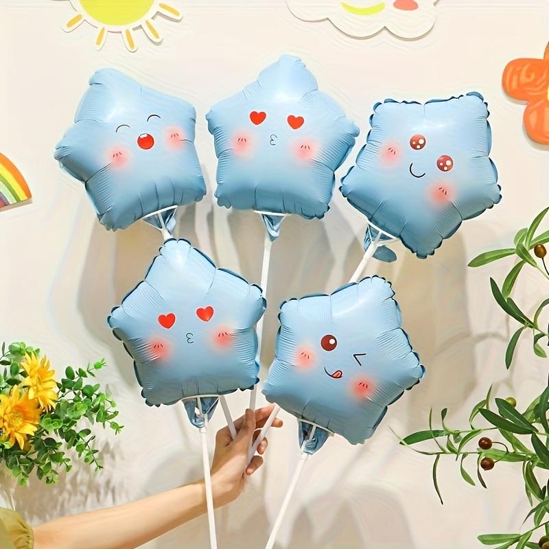 36 Cute Emoticon Star Balloons, 9.84in, Wear-resistant Aluminum Film, Suitable for Festivals, Injecting Joy Into Parties