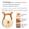 Lyre 19 Strings Lyre Harp Piano High-quality Lyre Harp 19 Strings Mahogany Musical Instrument with Spare String