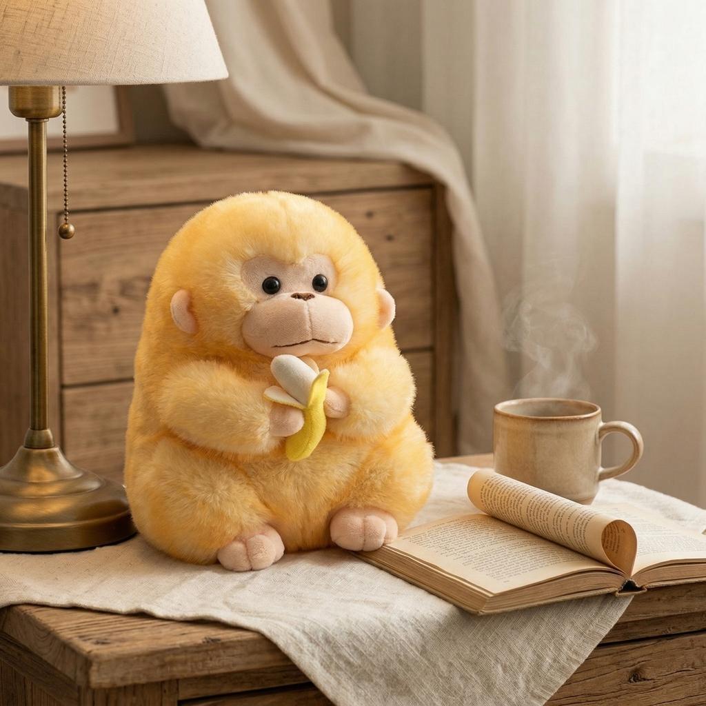 Cute And Adorable Little Monkey Plush Toy, Children's Comfort Stuffed Animal, Boy's Birthday Gift