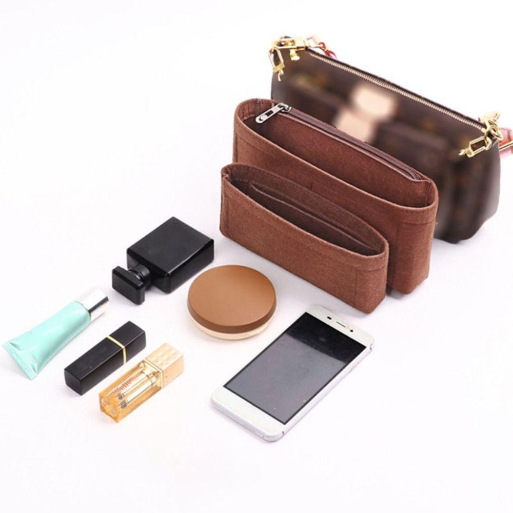 Felt Handbag Insert Bag Storage Bag Support Internal Bag Portable Organization Purse Liner for For LV Multi Pochette Accessoires