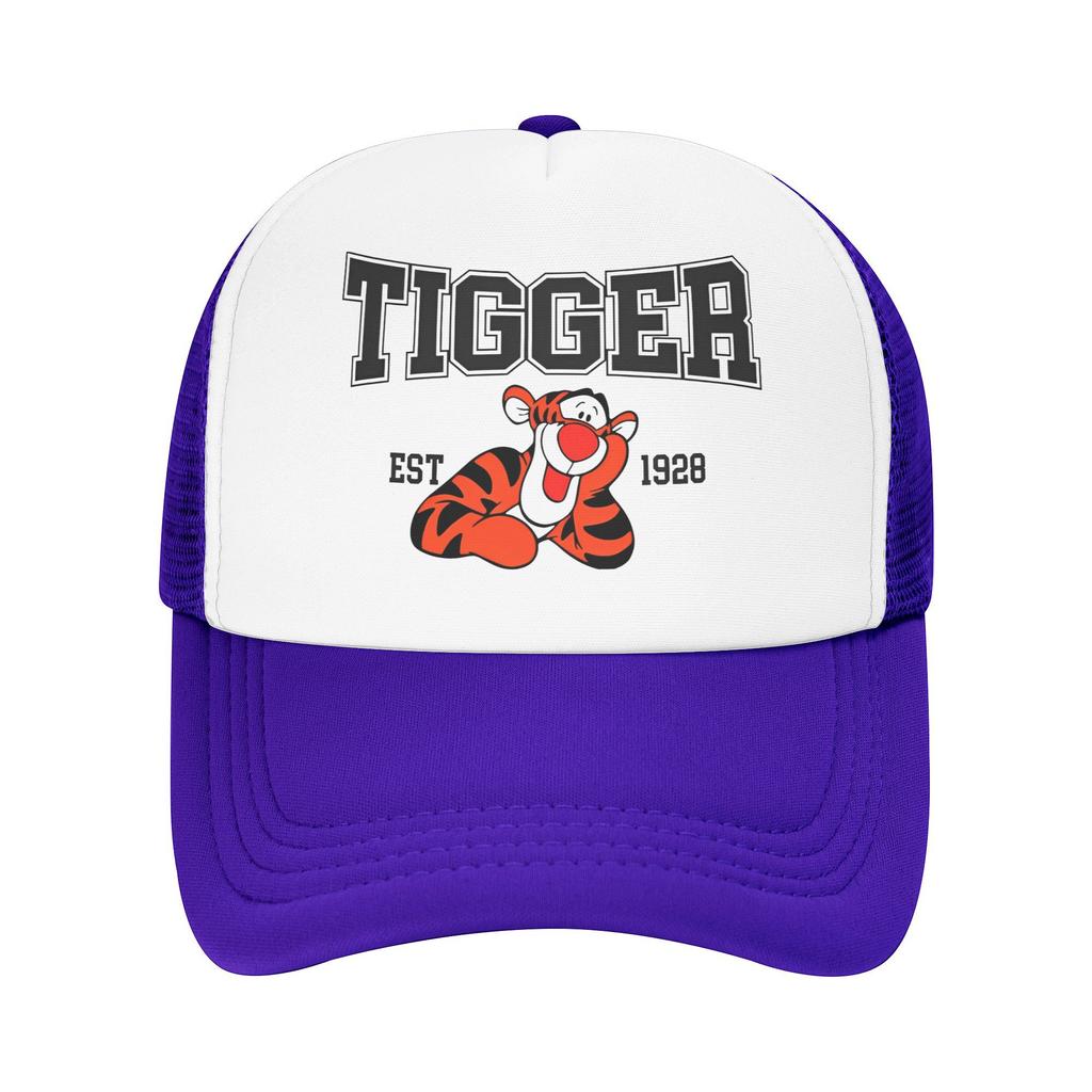 Winnie the Pooh Tigger Síťované kšiltovky Merch pro ženy Muže Nastavitelná baseballová čepice Letní venkovní kšiltovky se síťovanou zadní částí