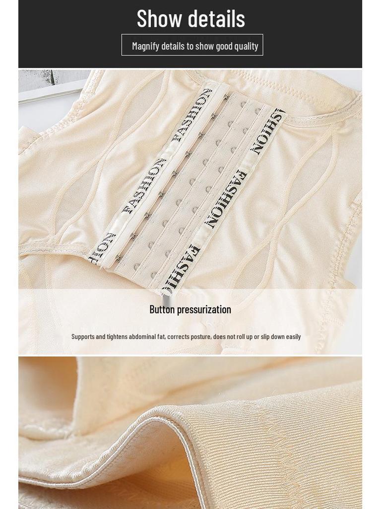 High Waist Tummy Control Postpartum Shaping Panties with Hip Lift and Removable Back Support for Plus Size Women