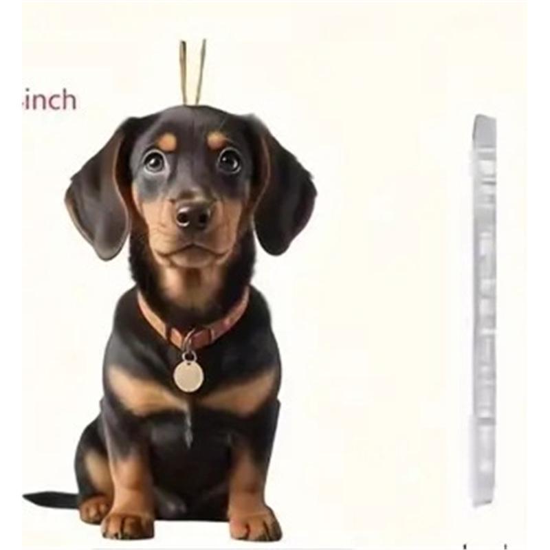 

Красивый акриловый кулон в виде щенка: Декор для автомобиля, Брелок, Аксессуар для сумки Standard