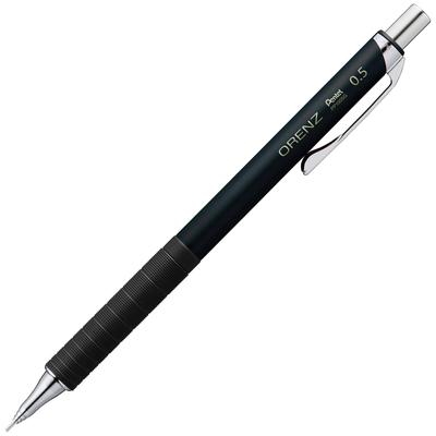 PENTEL Orenz Metal Grip Mechanical Black Pencil, 0.5mm, Barrel, XPP1005G2-RA