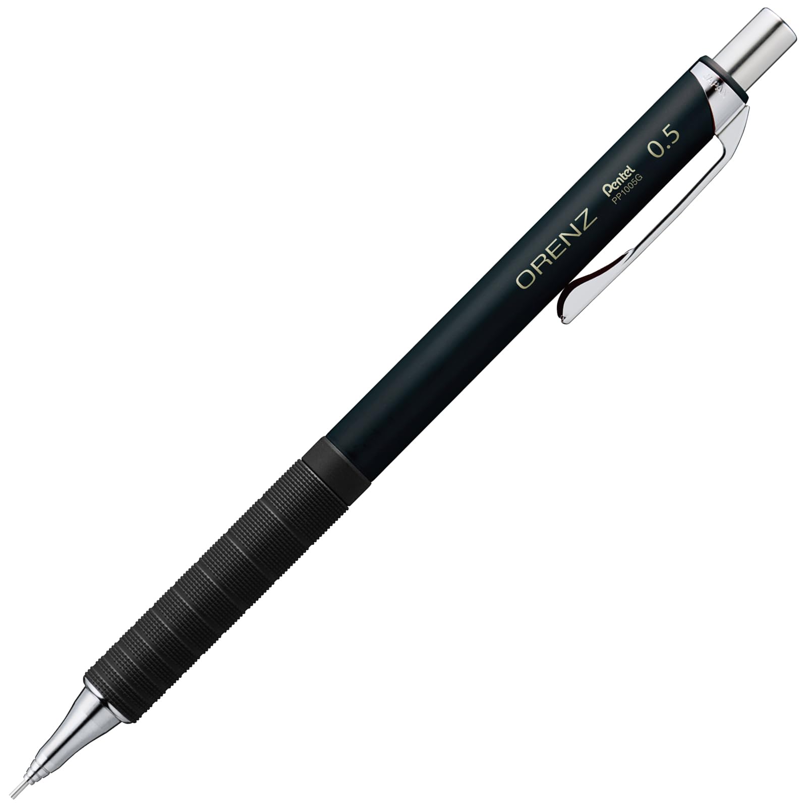 Pentel Orenz Metal Grip Mechanical Black Pencil, 0.5mm, Barrel, XPP1005G2-RA чёрный