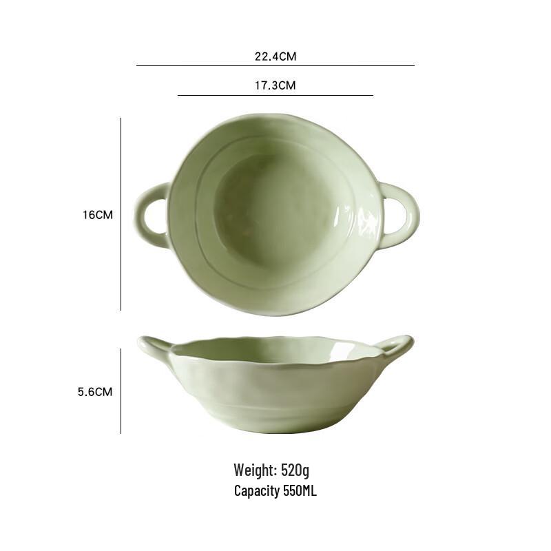 Abay Chinese Style Cream Ceramic Bowl Set