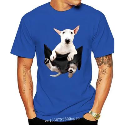New Men T Shirt Bull Terrier In Pocket Funny T-shirt Women T-Shirt