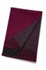 Vita Natur Premium Cashmere Reversible Scarf X Solid Color 100% (Men's) (180cm 30cm) (Wine)
