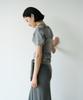 Loutaideu Tube Top Off-Shoulder T-Shirt Set Up [Grey]