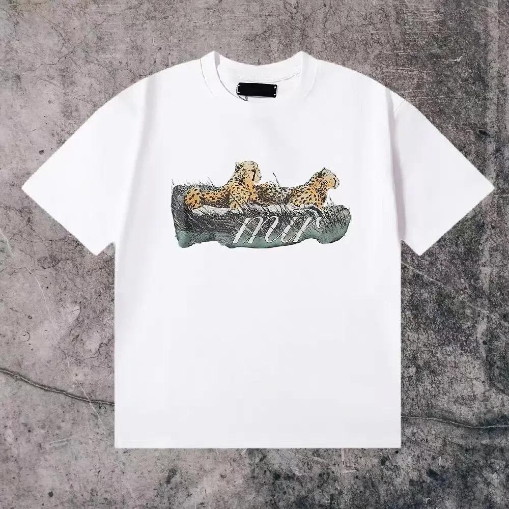 High Quality 100% Cotton T-shirt Summer Oversized Round Neck Men Short Sleeve Brand Pattern Printed Women Tee Sports Fitness Top