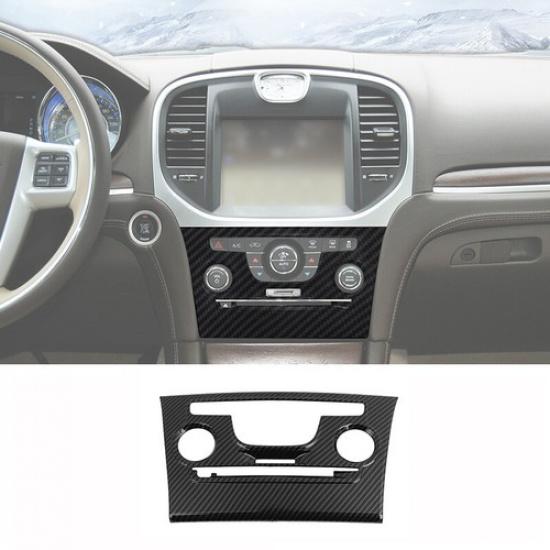 Klimaanlagensteuerung CD-Panel Abdeckung Zierleiste Für Chrysler 300 10-14 Kohlefaser