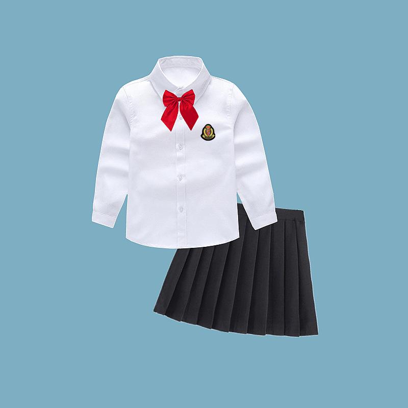 Weißes Langarm-Schuluniform-Kostüm für Jungen – Vielseitige Performance-Kleidung für Veranstaltungen am 1. Juni