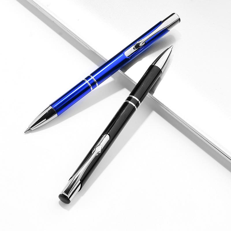 Customizable High-End Metal Ballpoint Pen with Logo and Retractable Neutral Core for Business & Signatures