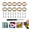 10 Sets 40mm DIY Bierflaschenöffner-Einsatz-Kits für Harzform Wandbehang Wein Bierflaschenöffner mit Schrauben Küchenbar-Werkzeug