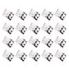 Transparent Metal Push Clips with Storage Case Multi-Purpose Binder Clip for Pants Hem Book Documents Reusable Colorful Paper Clamp for Office School