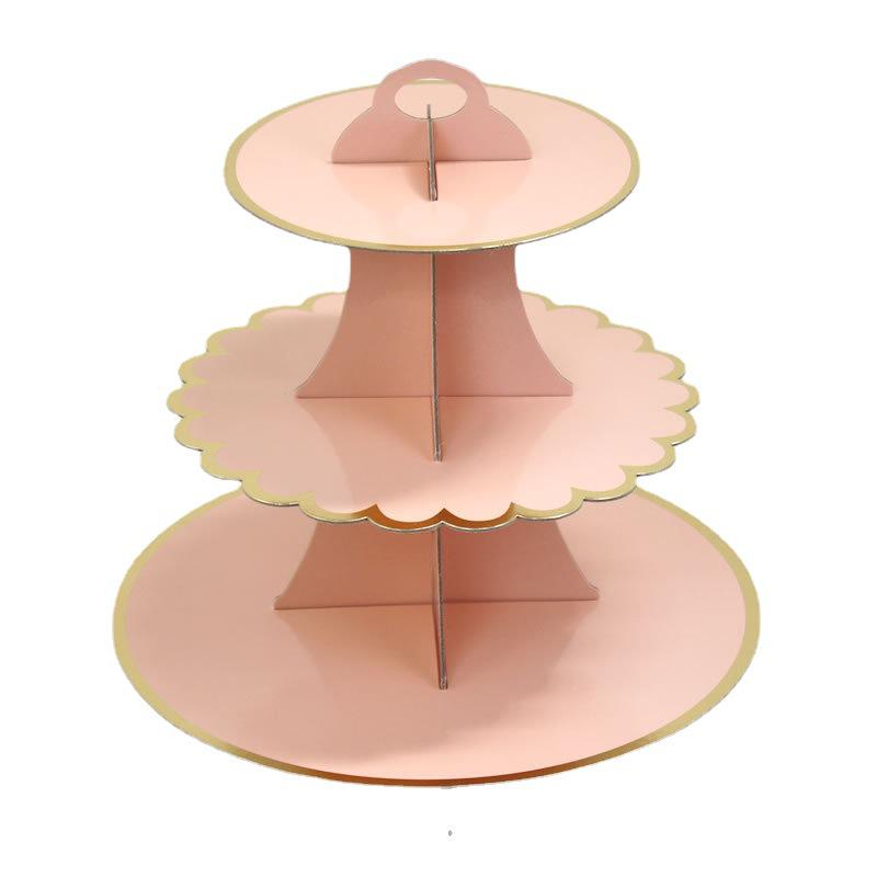 Disposable Birthday Party Paper Cake Display Stand