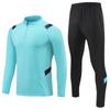 Mens Half-Zip Long Sleeve Soccer Training Jacket Set Winter Sportswear Basketball Football Practice