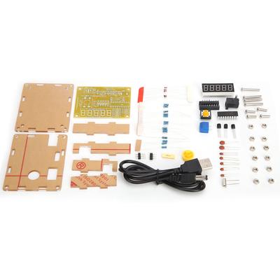 1Hz50MHz Frequency Counter Module Crystal Oscillator Tester Module DIY Kit with Yellow Case