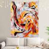 Shrahala Tapestry Orange Graffiti