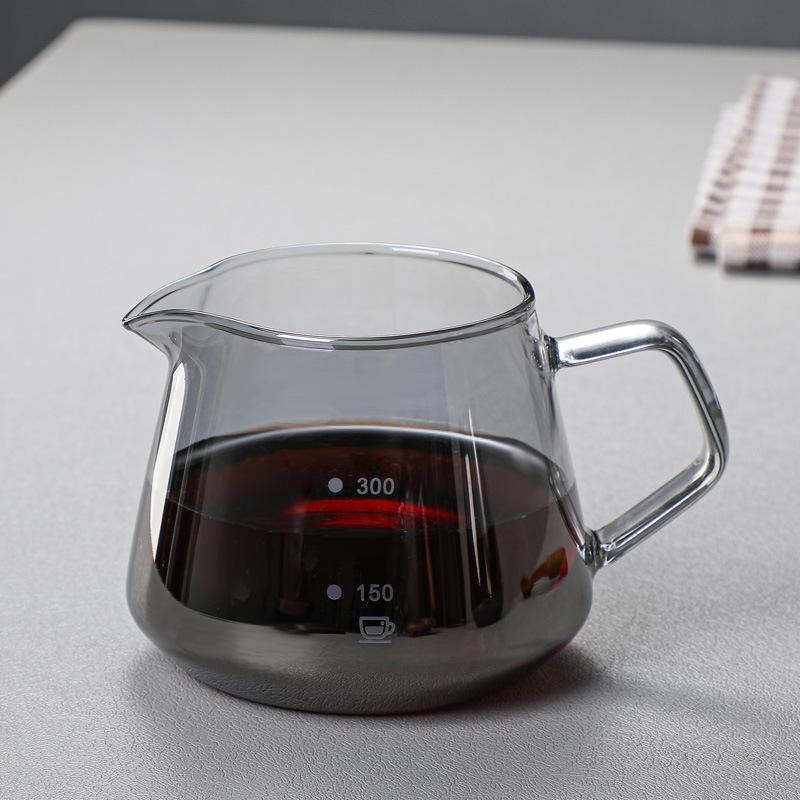 Pour Over Coffee Maker Set Borosilicate Glass Coffee Server Pour Over Coffee Dripper Carafe for Home Cafe Restaurant Camping