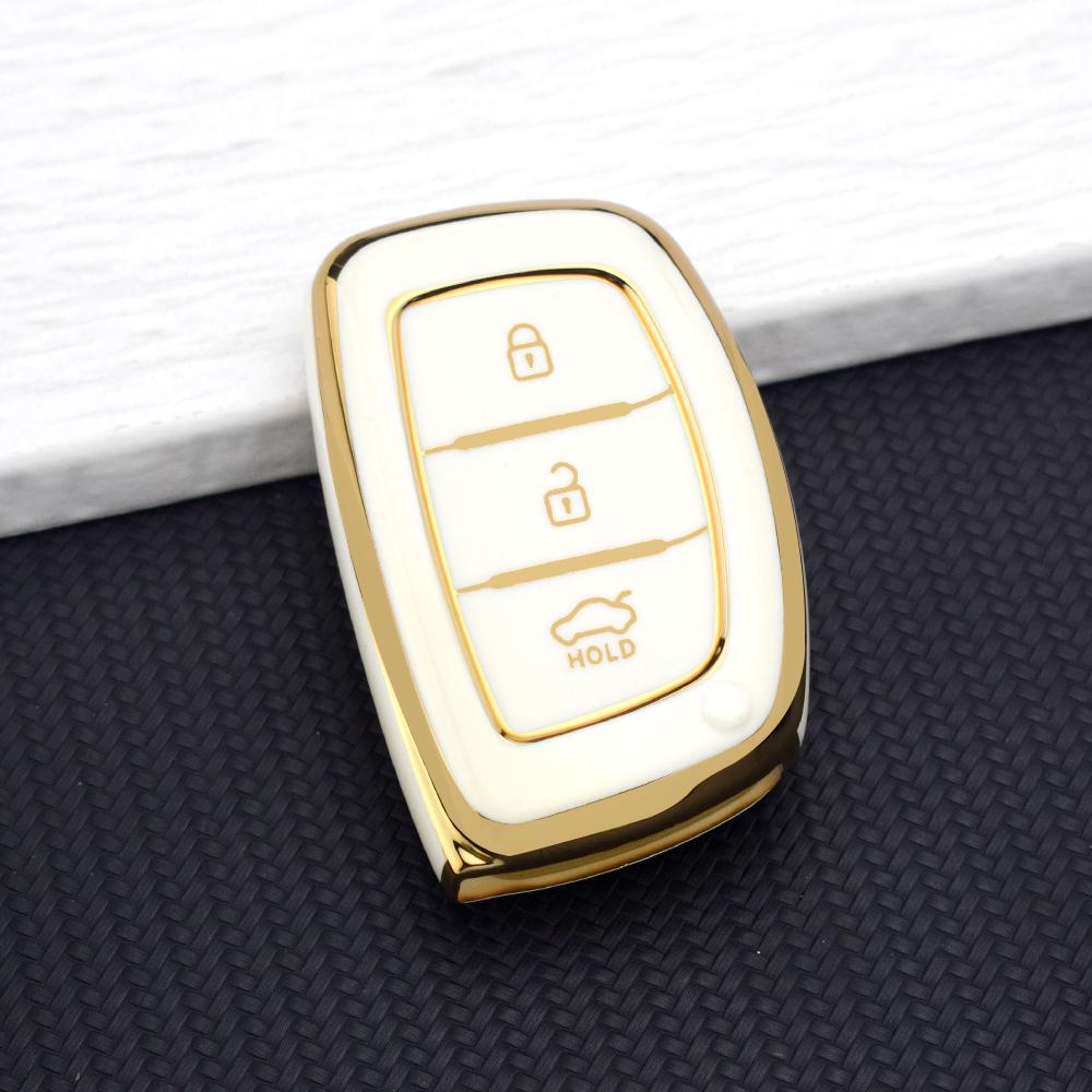 3 Buttons TPU Car Key Case Cover For Hyundai Tucson Sonata Santa Fe Elantra Accent Solaris Verna Ix25 Ix35 I20 I30 I40 Auto Bag