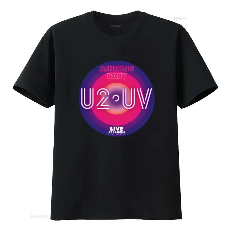 Camiseta U2 Ultraviolet Sphere Achtung Vintage Washed Top Fo S разноцветный