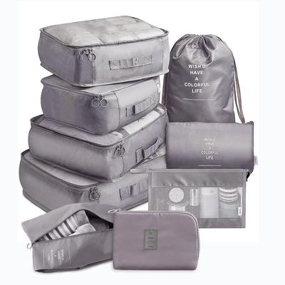 9 PCS Travel Luggage Packing Organizers, Packing Cubes For Suitcase, Travel Essentials Bag, Suitable For Clothes, Shoes, Toiletries Storage Bags