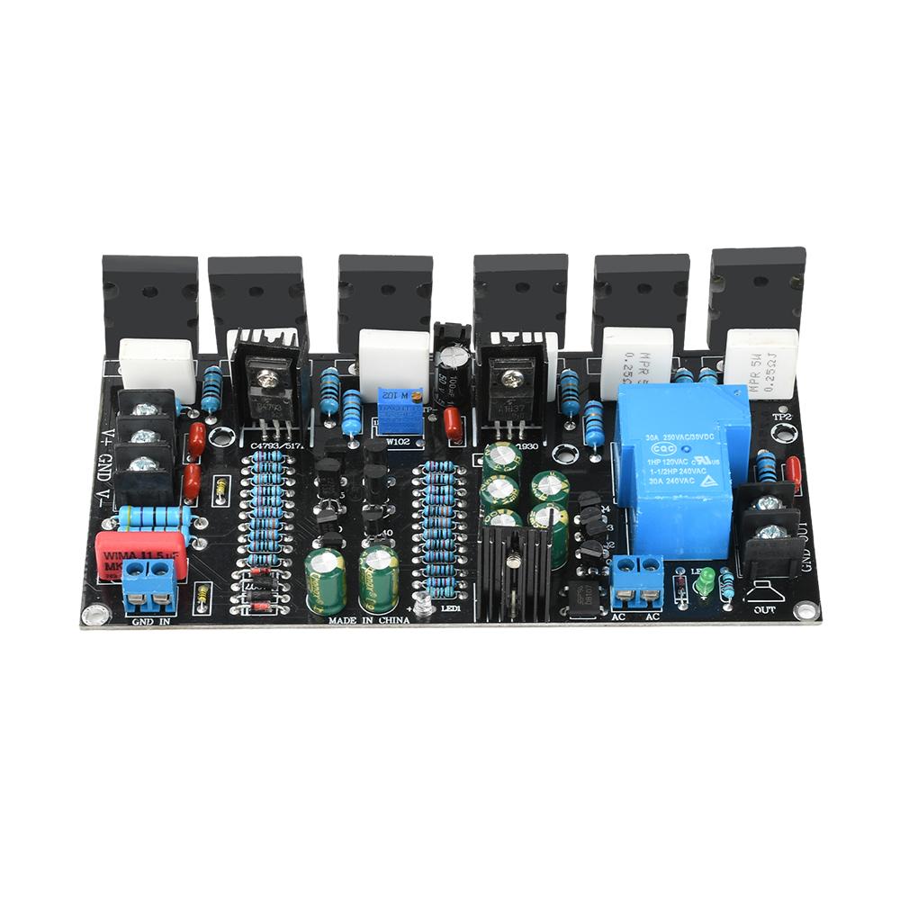 Upgraded 200W Mono Amplifier Module +/- dual voltage 1943+5200 Pair of tube rear High Power Audio Amplifier Board undistorted