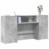 VidaXL Reception Desk Concrete Grey 200x50x103.5cm Engineered Wood, Reception Counter, Salon Reception, Counter 3324217